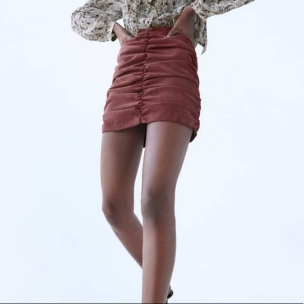 Zara Rust Mini Skirt